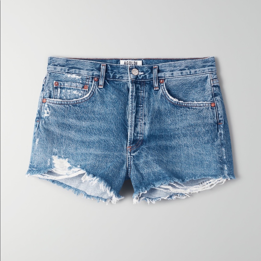 Agolde Parker Shorts In Color Rock Steady - image 4